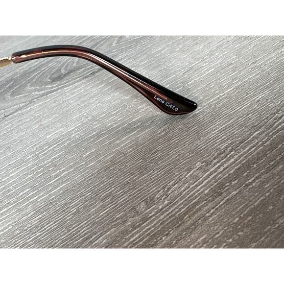 Quay Australia 9 to 5 125 Clear- Purple Tined Lense- Gold Frame Glasses- EUC - Picture 7 of 7